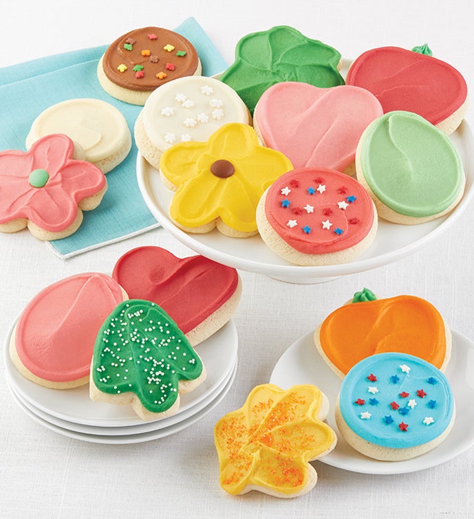 Buttercream Frosted Cut-out Cookie of the Month Club - Pay-as-you-go - 24 cookies